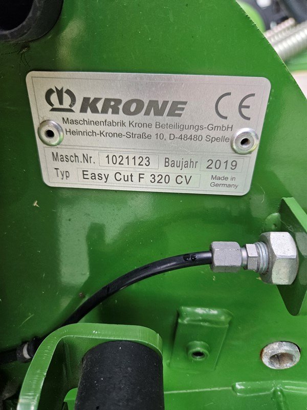 Mähwerk типа Krone EasyCut F320 CV, Gebrauchtmaschine в Domdidier (Фотография 4)