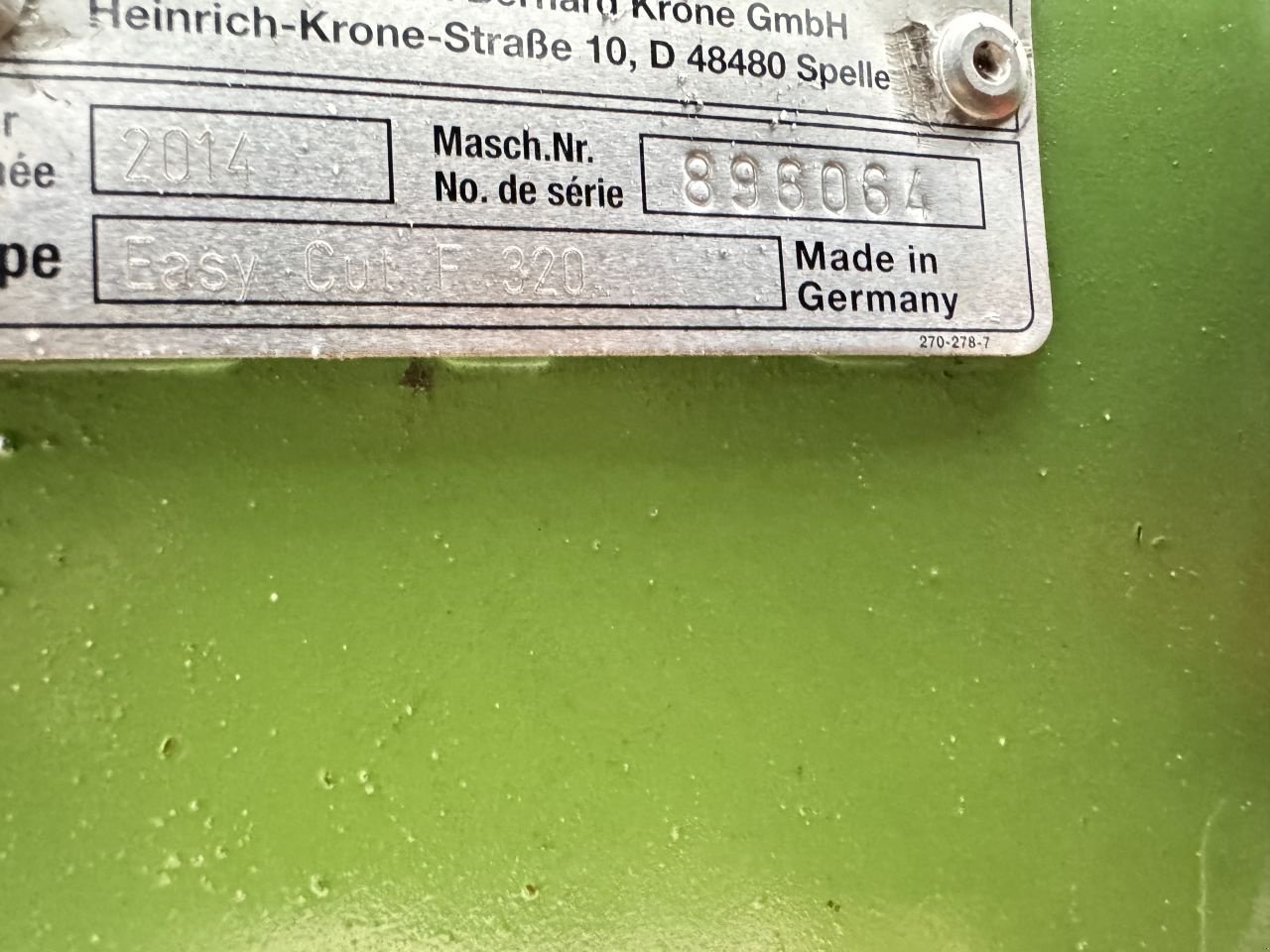 Mähwerk tipa Krone Easycut F320, Gebrauchtmaschine u Leusden (Slika 10)