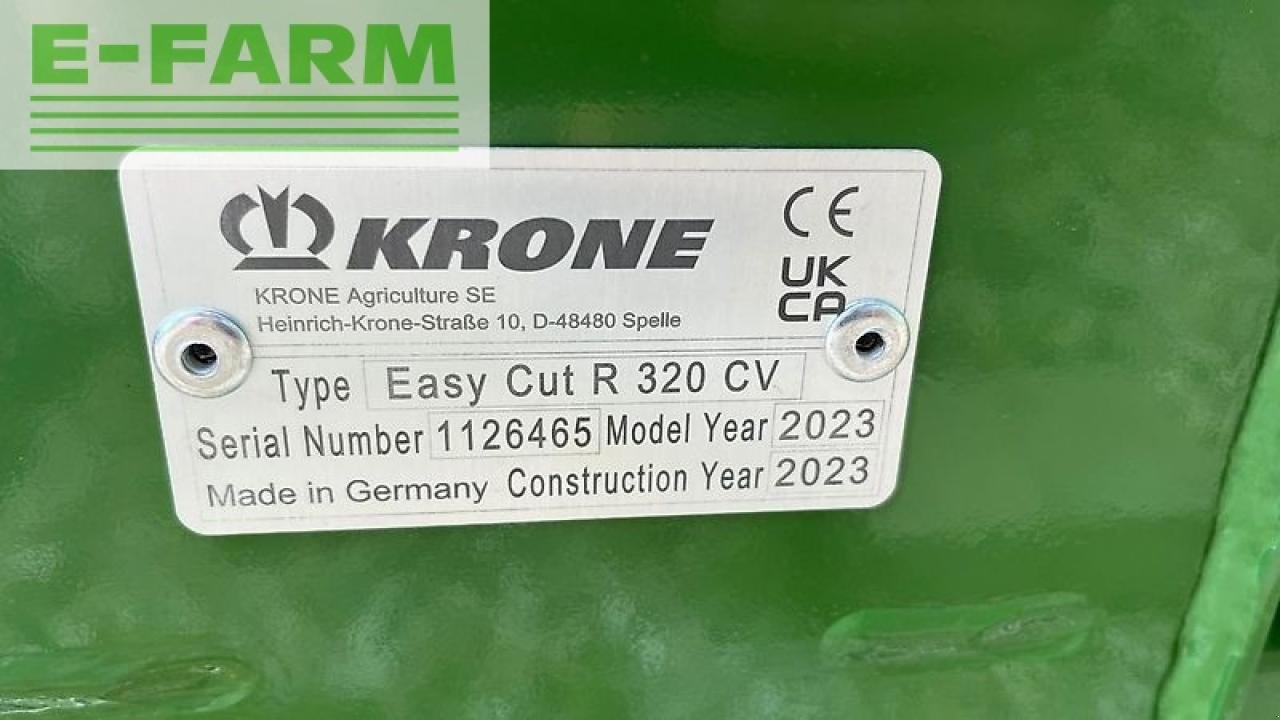 Mähwerk Türe ait Krone easycut r 320 cv, Gebrauchtmaschine içinde ANRODE / OT LENGEFELD (resim 5)