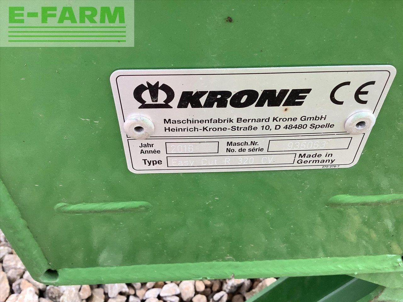 Mähwerk типа Krone EASYCUT R320CV, Gebrauchtmaschine в CARLISLE (Фотография 4)