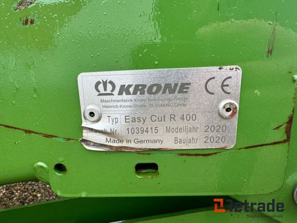 Mähwerk tip Krone Easycut R400, Gebrauchtmaschine in Rødovre (Poză 5)