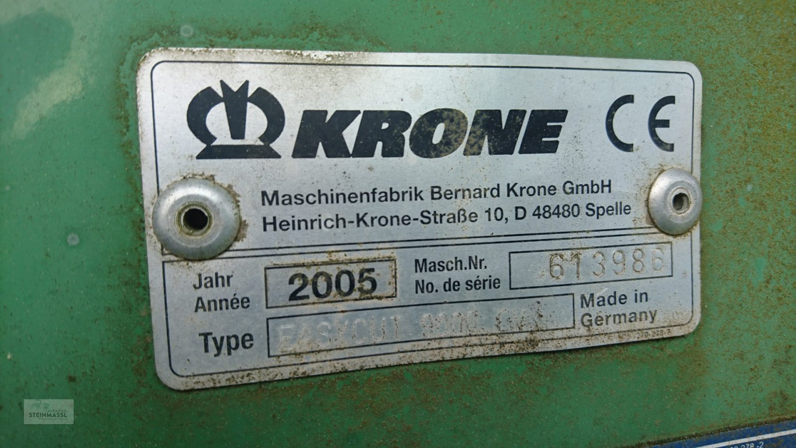 Mähwerk typu Krone EC 9000 CV, Gebrauchtmaschine w Petting (Zdjęcie 9)