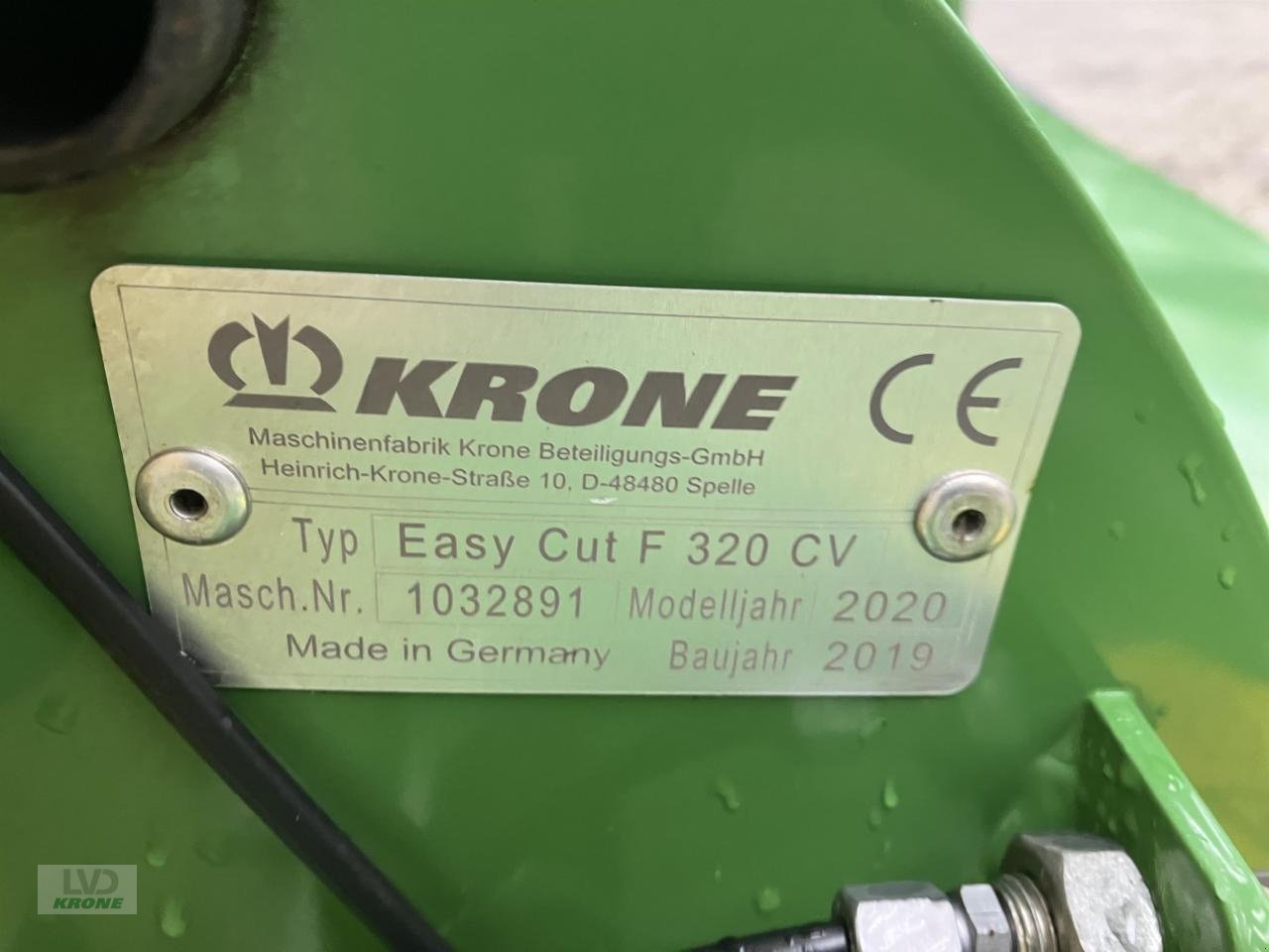 Mähwerk typu Krone EC F 320 CV G2, Gebrauchtmaschine w Spelle (Zdjęcie 6)