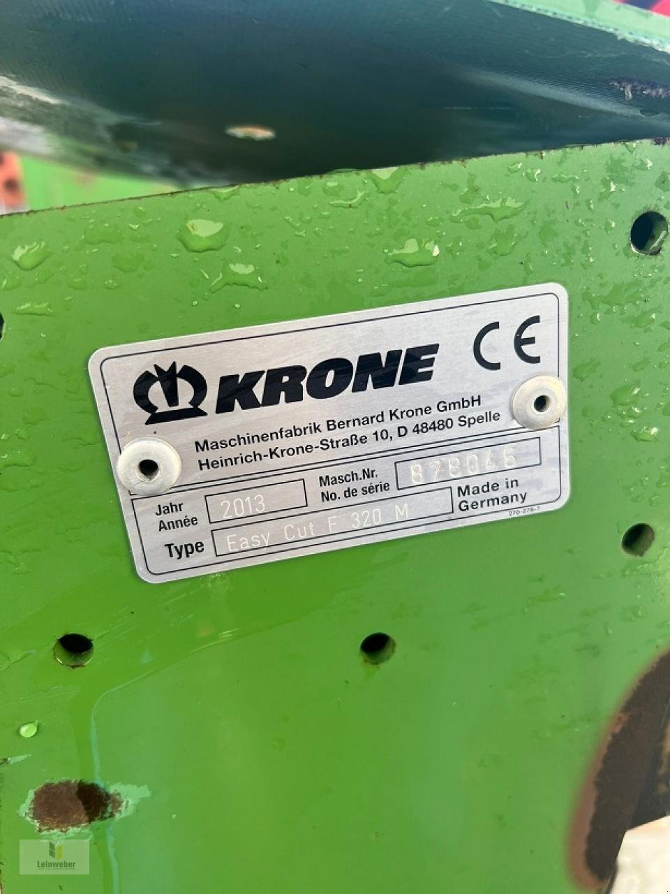 Mähwerk typu Krone EC F 320 M, Gebrauchtmaschine v Neuhof - Dorfborn (Obrázek 6)