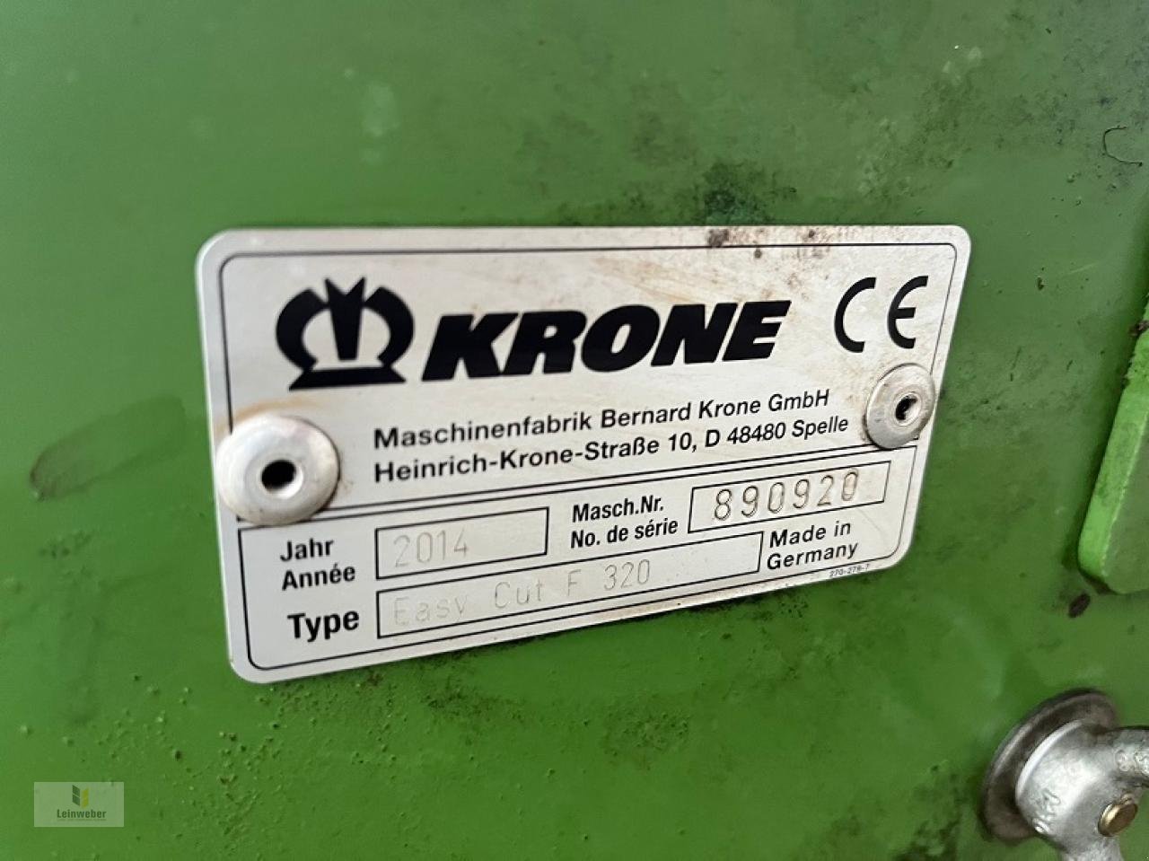 Mähwerk Türe ait Krone EC F 320, Gebrauchtmaschine içinde Neuhof - Dorfborn (resim 6)