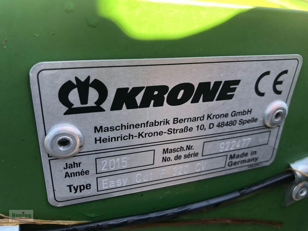 Mähwerk του τύπου Krone F320 CV, Gebrauchtmaschine σε Bakum (Φωτογραφία 6)