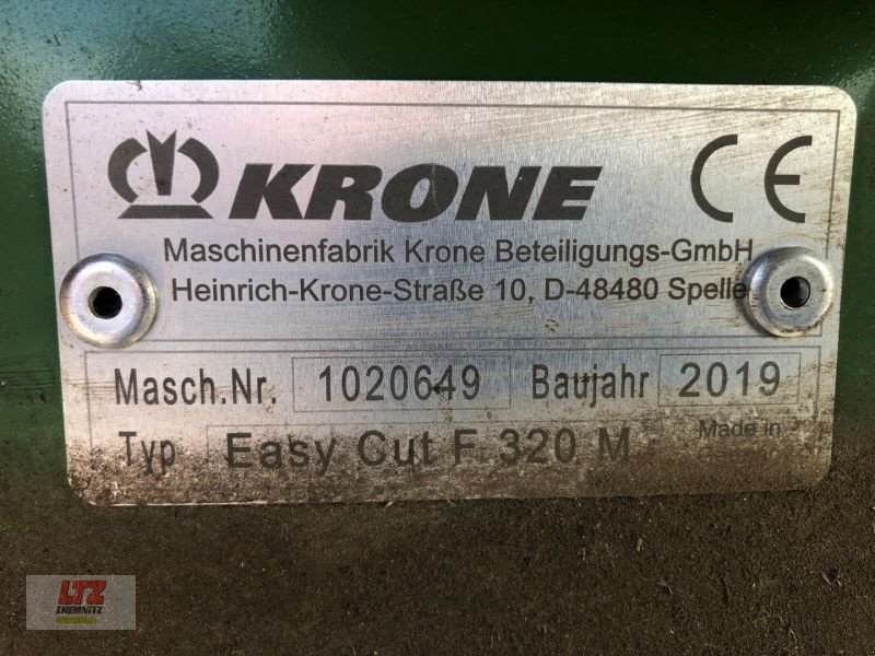 Mähwerk des Typs Krone GEBR. F 320 M FRONTMÄHWERK, Gebrauchtmaschine in Wolkenstein (Bild 5)