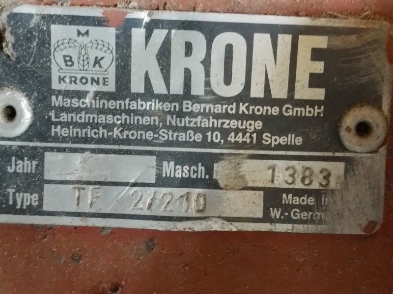 Mähwerk des Typs Krone TF 2/210, Gebrauchtmaschine in Scherstetten (Bild 1)