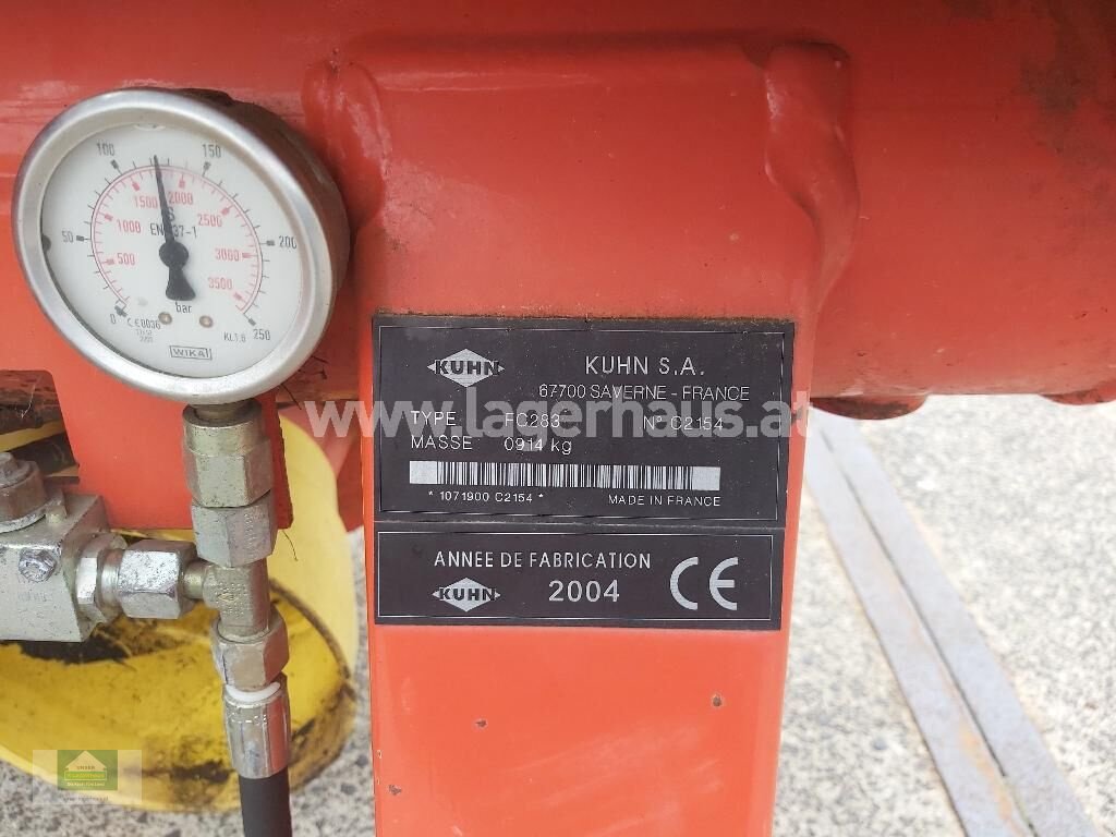 Mähwerk van het type Kuhn 283 FC, Gebrauchtmaschine in Klagenfurt (Foto 3)