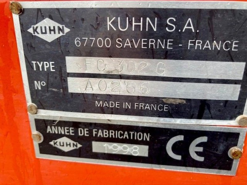 Mähwerk tip Kuhn FC 302G, Gebrauchtmaschine in Wierden (Poză 9)