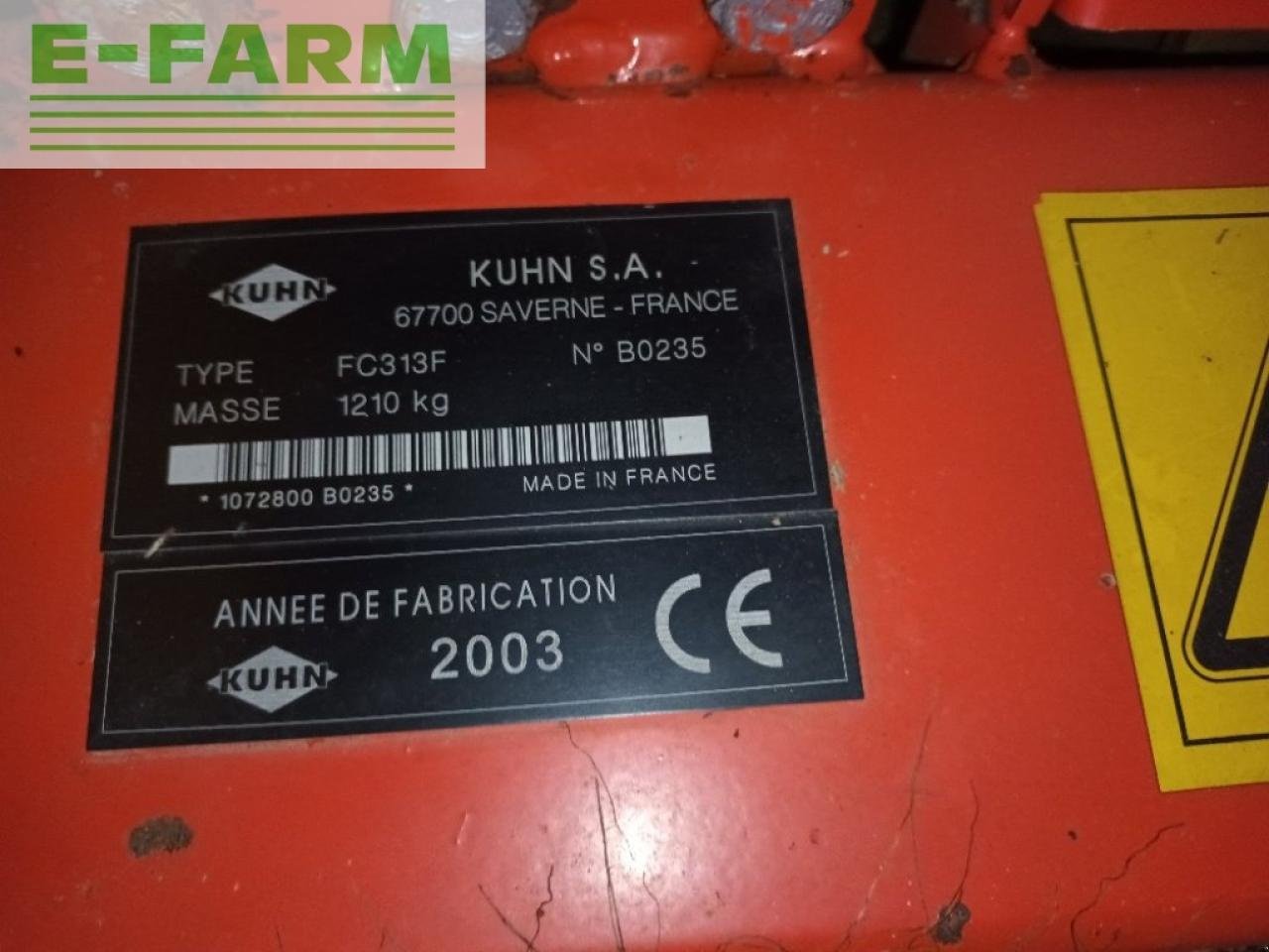 Mähwerk tip Kuhn fc 313 f, Gebrauchtmaschine in CHAUVONCOURT (Poză 2)