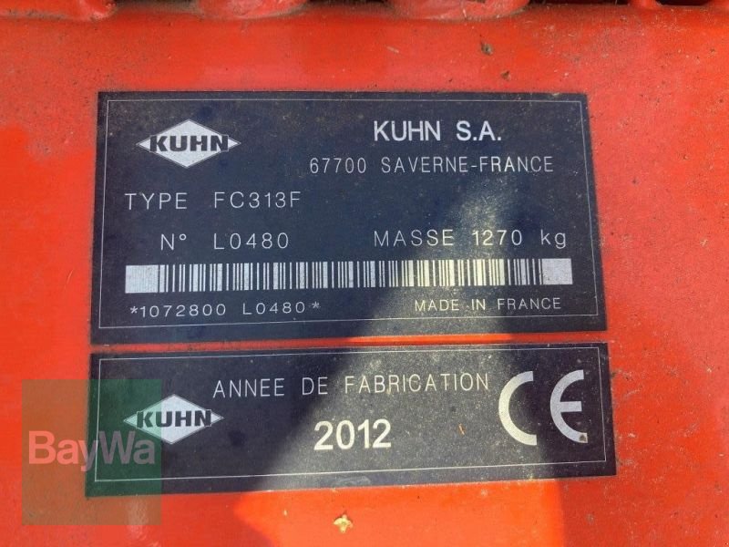 Mähwerk του τύπου Kuhn FC 313 F, Gebrauchtmaschine σε Untergriesbach (Φωτογραφία 5)