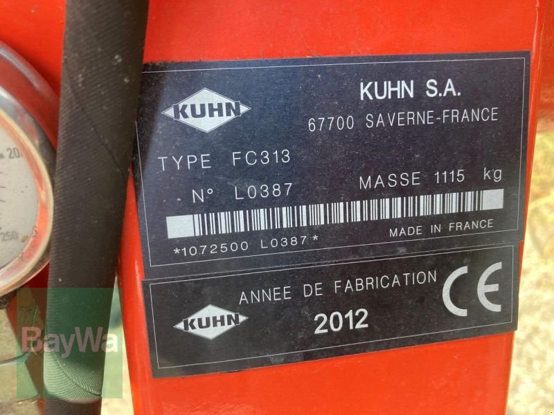 Mähwerk tip Kuhn FC 313 LIFT CONTROL, Gebrauchtmaschine in Untergriesbach (Poză 3)