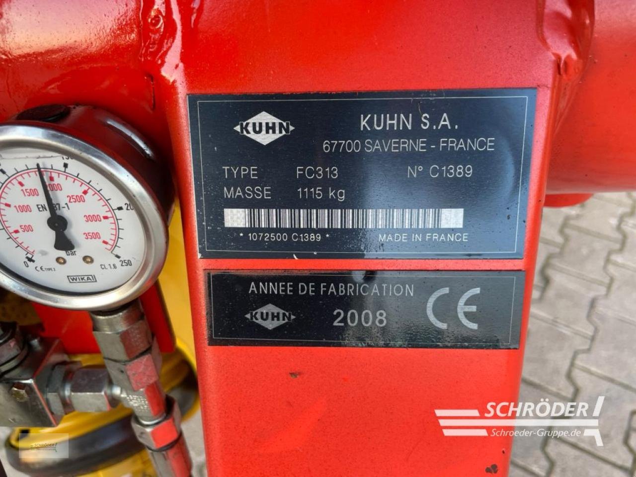 Mähwerk van het type Kuhn FC 313, Gebrauchtmaschine in Wildeshausen (Foto 8)