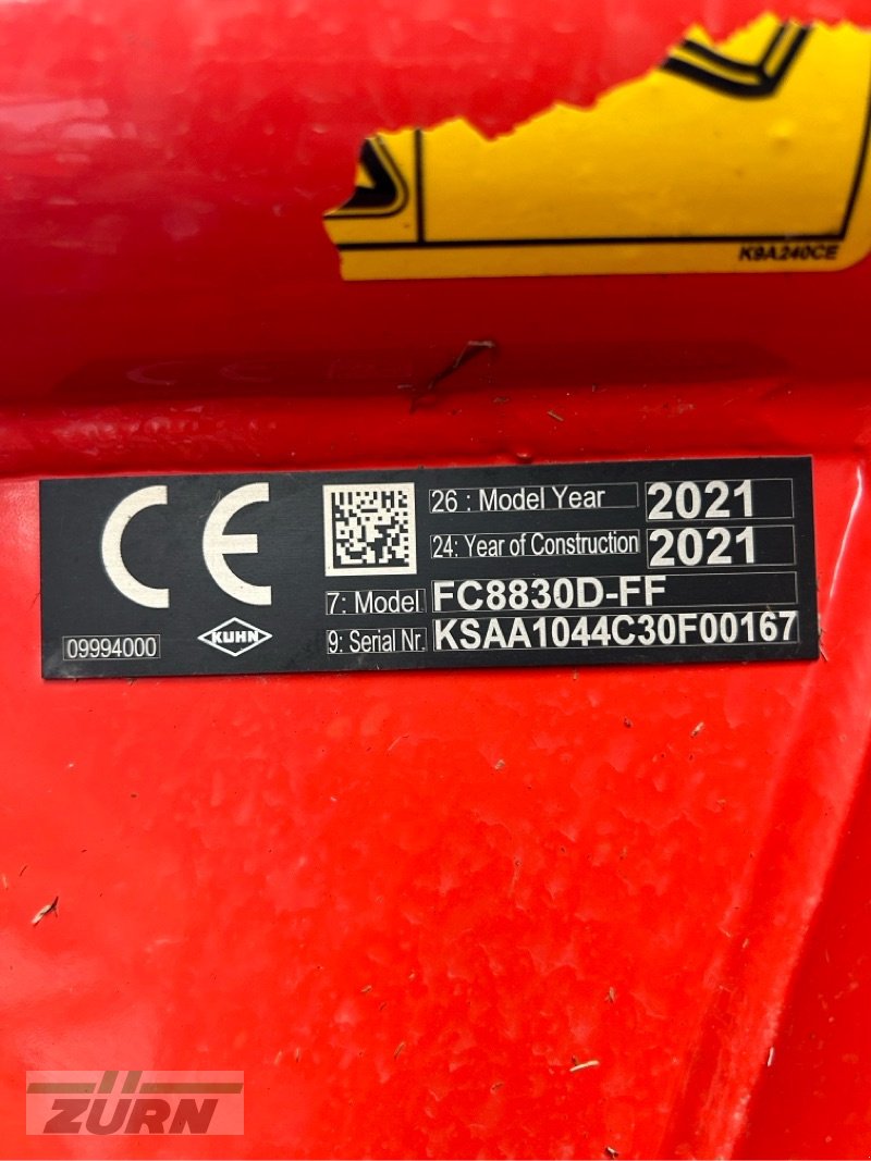 Mähwerk tip Kuhn FC 8830 D-FF Unfallschaden, Gebrauchtmaschine in Inneringen (Poză 26)