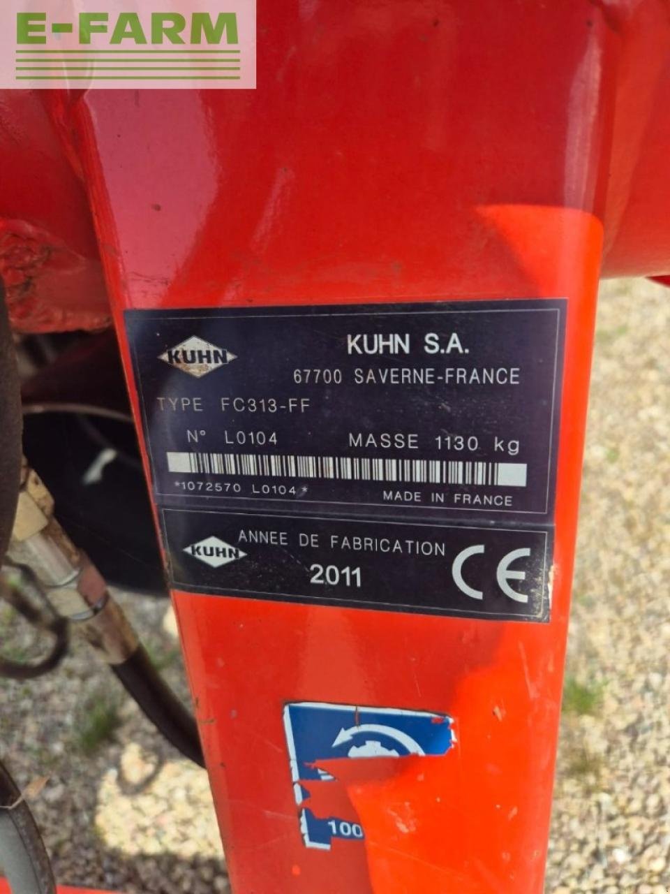 Mähwerk tip Kuhn fc313, Gebrauchtmaschine in CHAUVONCOURT (Poză 5)