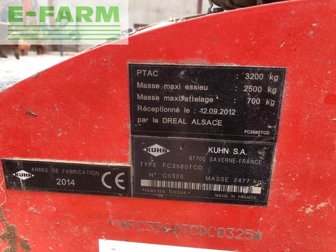 Mähwerk tip Kuhn fc3560 tcd, Gebrauchtmaschine in CHAUVONCOURT (Poză 7)