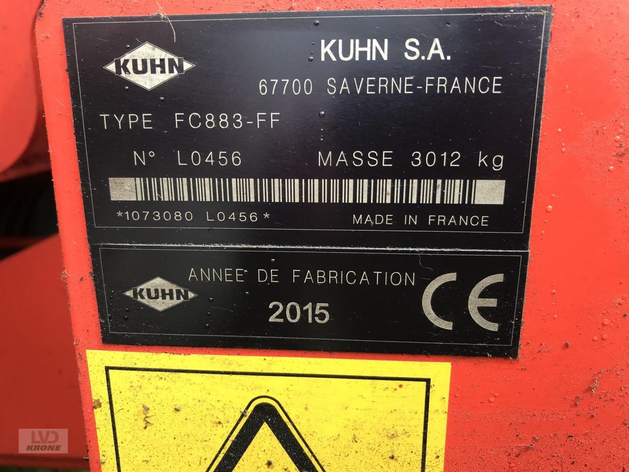 Mähwerk Türe ait Kuhn FC883 & FC 313F-FF, Gebrauchtmaschine içinde Alt-Mölln (resim 13)