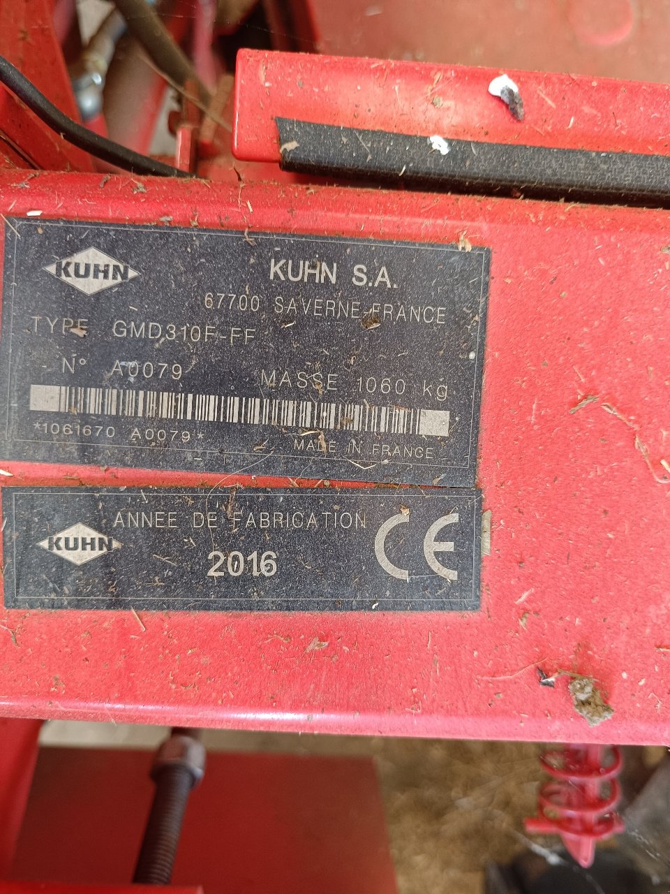 Mähwerk tip Kuhn GMD 310 F, Gebrauchtmaschine in MANDRES-SUR-VAIR (Poză 8)