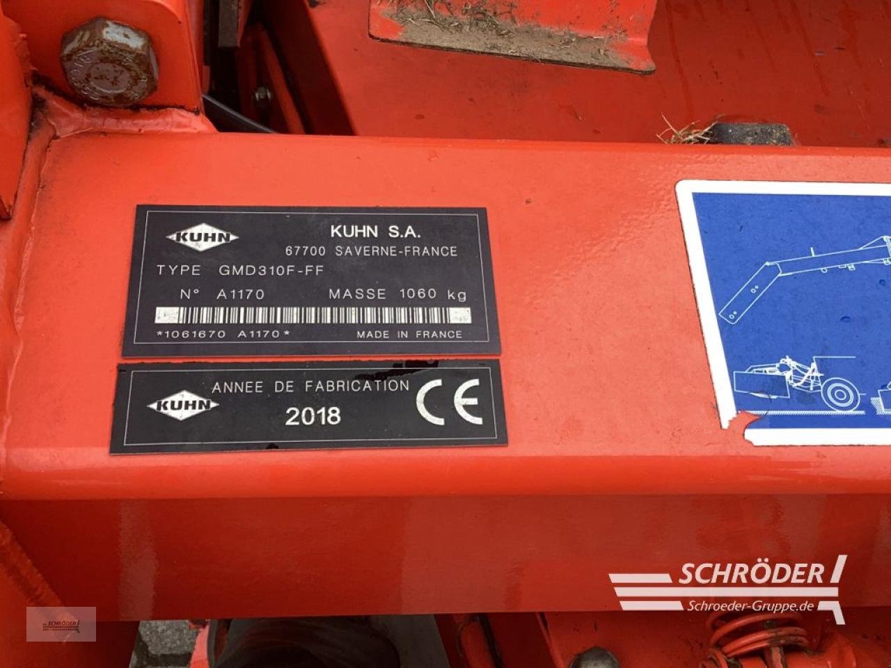 Mähwerk tip Kuhn GMD 310 F, Gebrauchtmaschine in Norden (Poză 9)