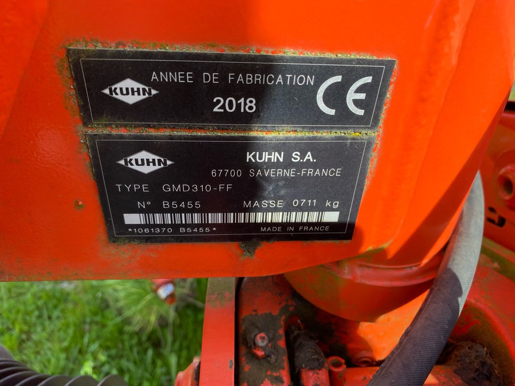 Mähwerk za tip Kuhn Gmd 310 FF (  DESTOCKAGE ), Gebrauchtmaschine u MAURIAC (Slika 3)