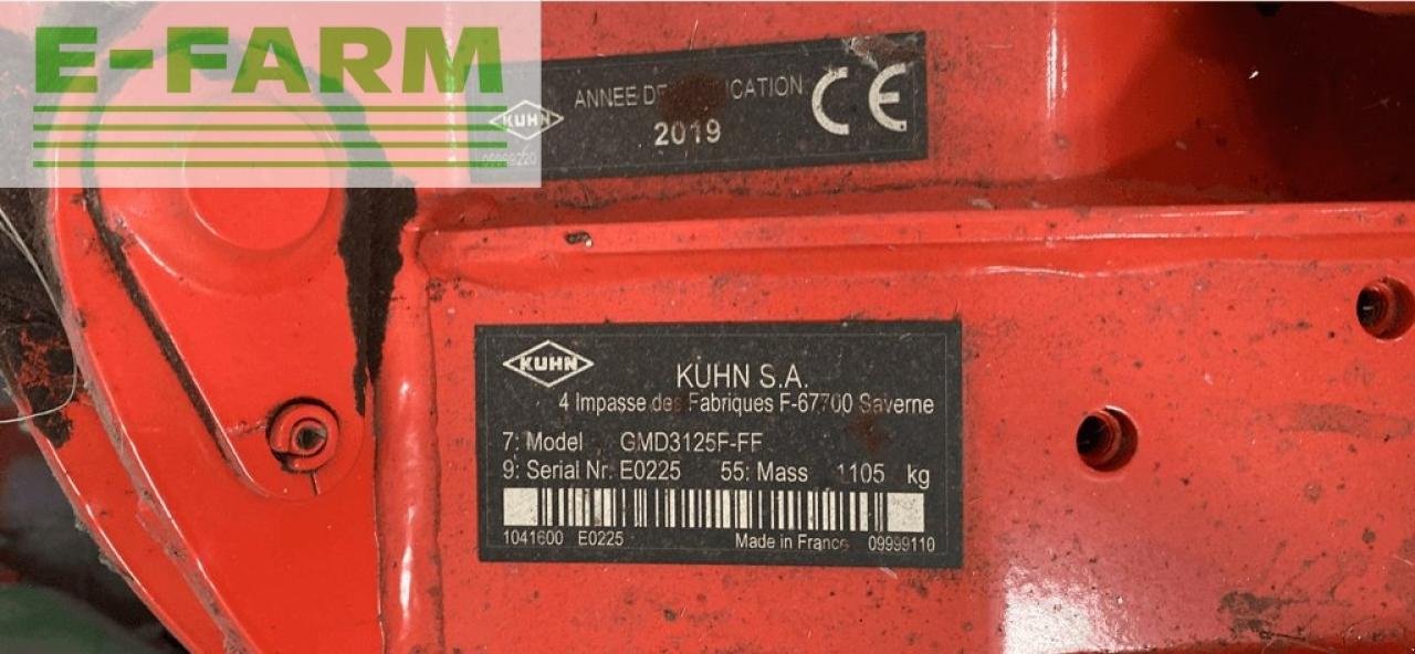 Mähwerk tip Kuhn gmd 3125 f ff, Gebrauchtmaschine in Ytrac (Poză 6)