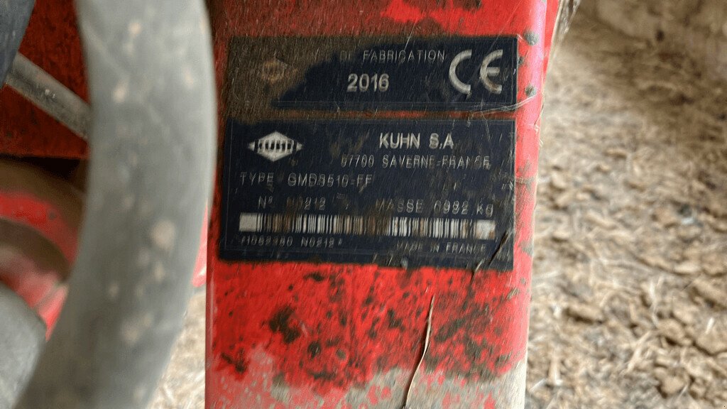 Mähwerk del tipo Kuhn GMD 3510 LIFT CONTROL, Gebrauchtmaschine en NOGENT (Imagen 5)