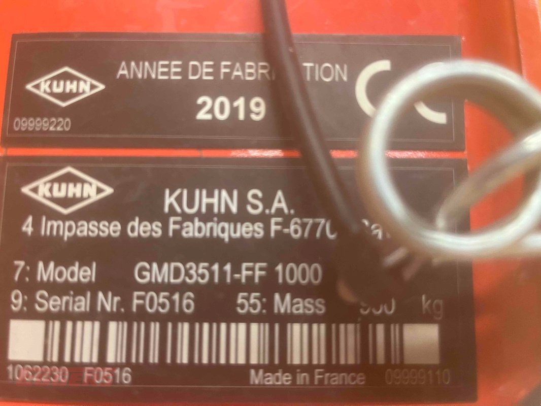 Mähwerk tip Kuhn GMD 3511, Gebrauchtmaschine in Suhlendorf (Poză 7)