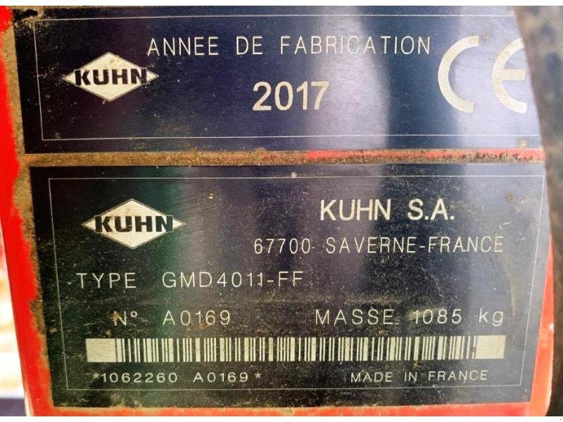 Mähwerk Türe ait Kuhn GMD 4011  FF, Gebrauchtmaschine içinde SAINT-GERMAIN DU PUY (resim 5)