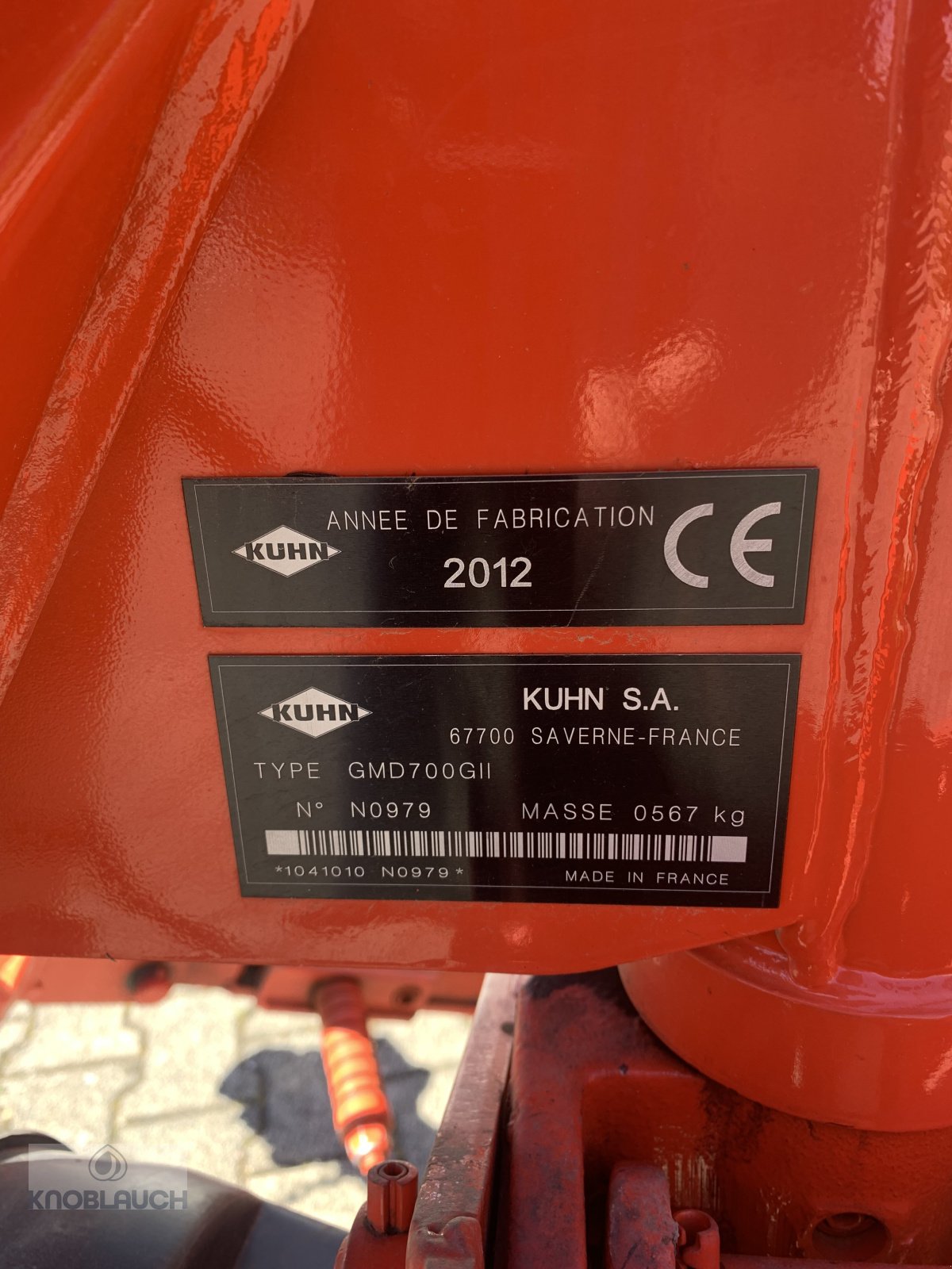 Mähwerk tip Kuhn GMD 700 G II, Gebrauchtmaschine in Kandern-Tannenkirch (Poză 6)