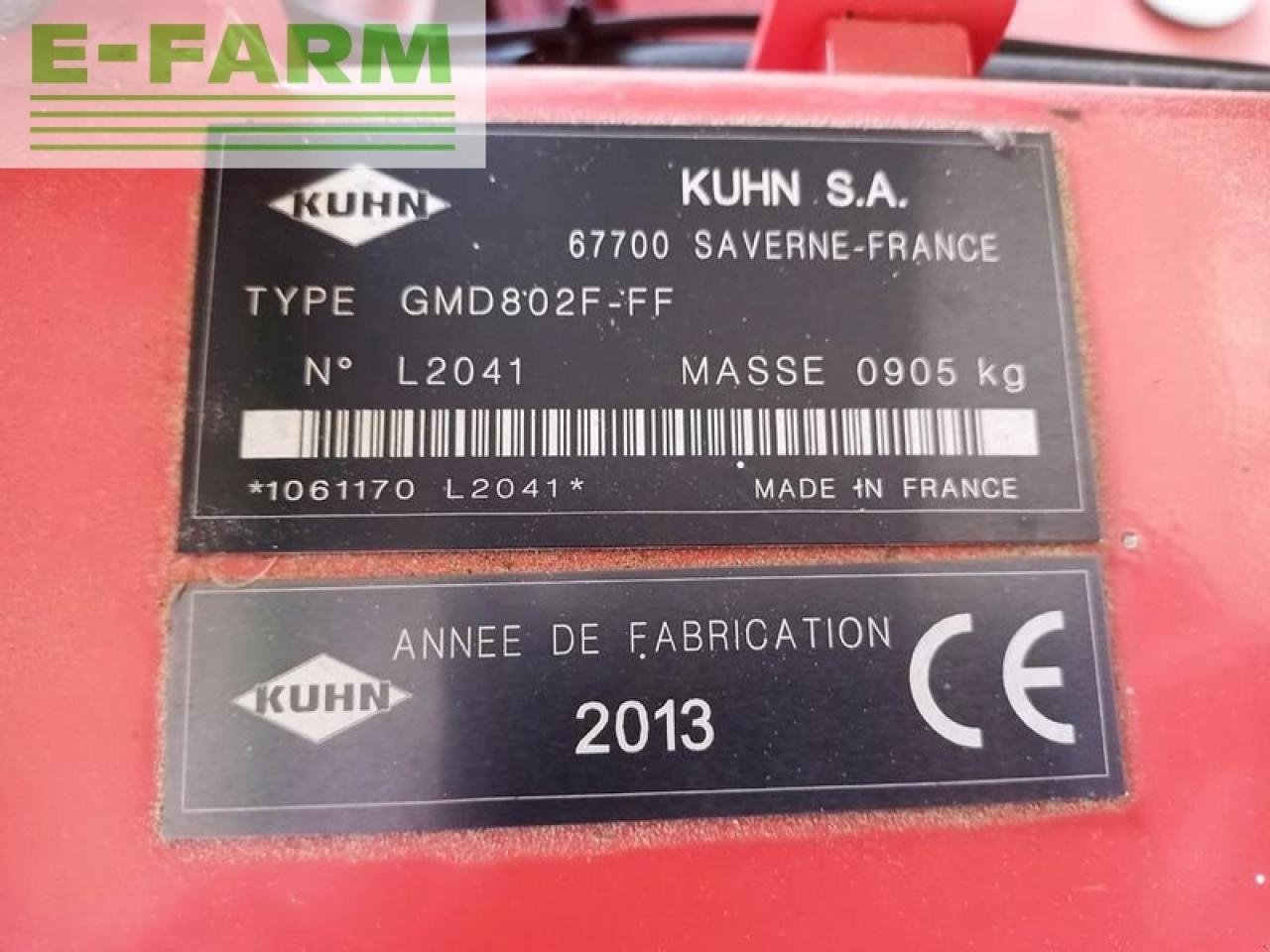 Mähwerk tip Kuhn gmd 802 f-ff frontscheibenmähwerk, Gebrauchtmaschine in SANKT MARIENKIRCHEN BEI SCHÄRDING (Poză 9)