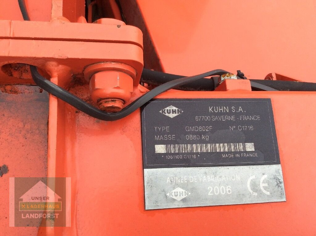 Mähwerk tip Kuhn GMD 802 F, Gebrauchtmaschine in Kobenz bei Knittelfeld (Poză 10)