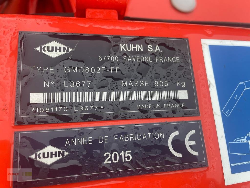 Mähwerk tip Kuhn GMD 802 FF, Gebrauchtmaschine in Erkheim (Poză 5)