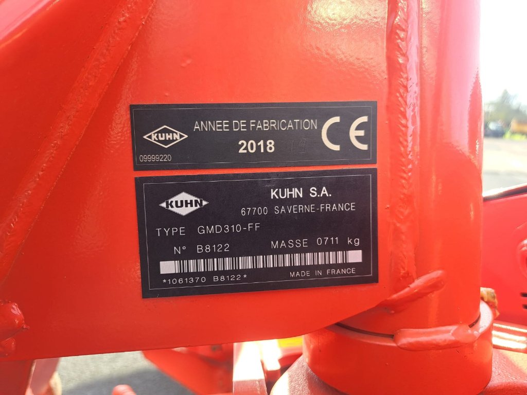 Mähwerk tip Kuhn GMD310FF, Gebrauchtmaschine in YTRAC (Poză 8)