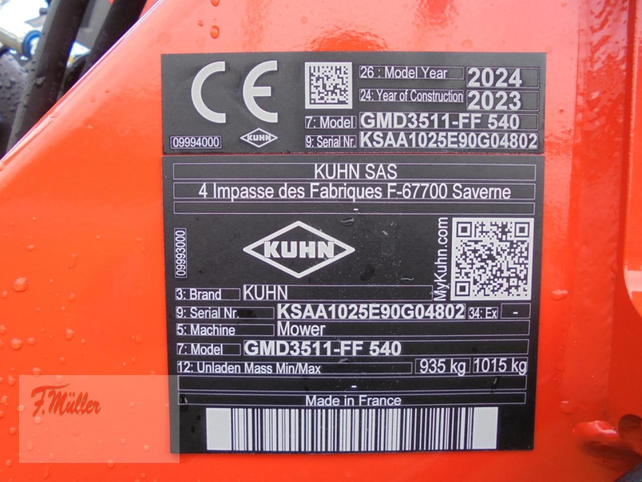 Mähwerk tip Kuhn GMD3511-FF 540, Neumaschine in Taaken (Poză 4)