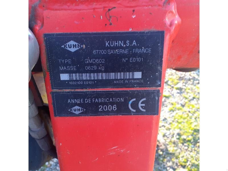 Mähwerk tip Kuhn GMD602, Gebrauchtmaschine in HERLIN LE SEC (Poză 4)