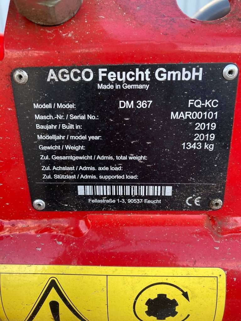 Mähwerk typu Massey Ferguson DM 367, Gebrauchtmaschine v Gorredijk (Obrázok 2)