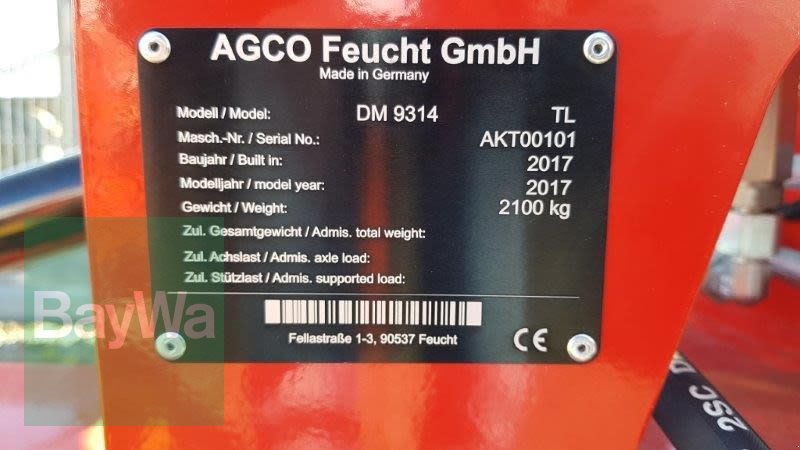 Mähwerk του τύπου Massey Ferguson DM 9314 TL, Gebrauchtmaschine σε Kempten (Allgäu) (Φωτογραφία 5)