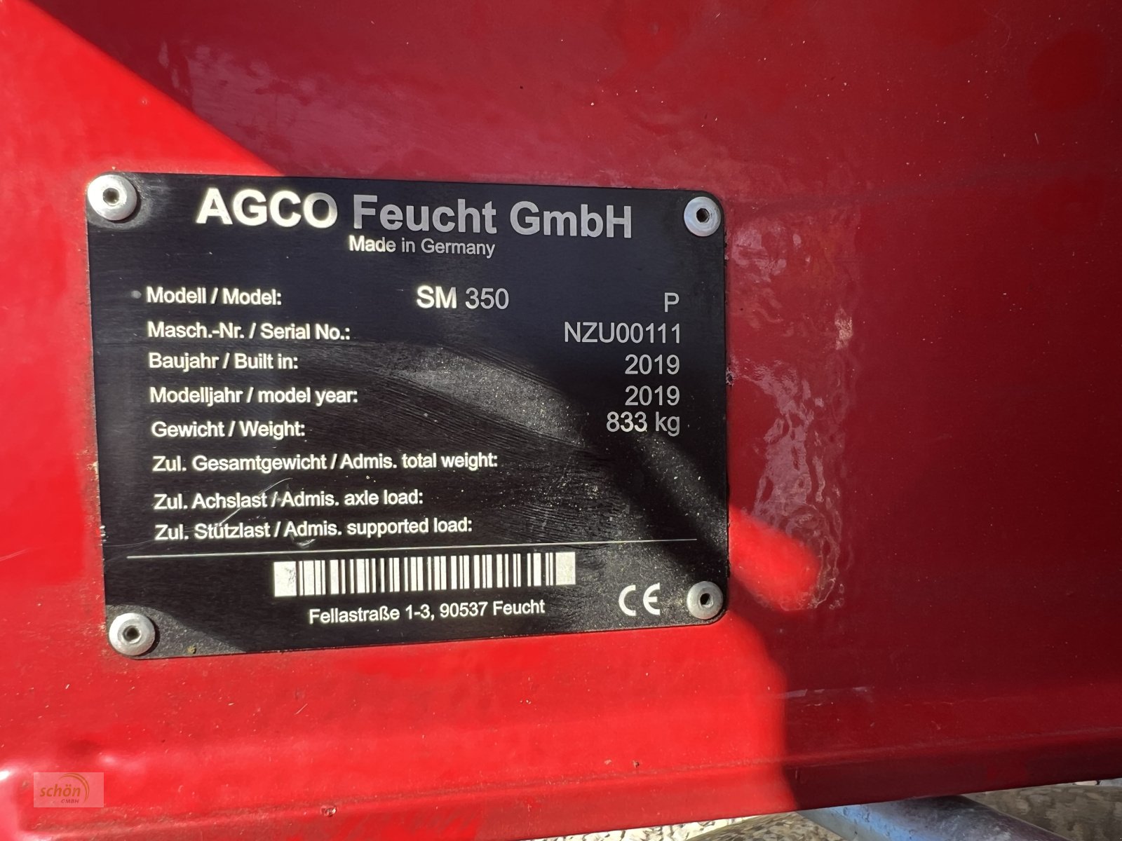 Mähwerk typu Massey Ferguson SM 350 P - Fella Ramos SM 350 - baugleich wie Fendt Slicer 350 P - ganz wenig benutzt, Gebrauchtmaschine w Burgrieden (Zdjęcie 8)