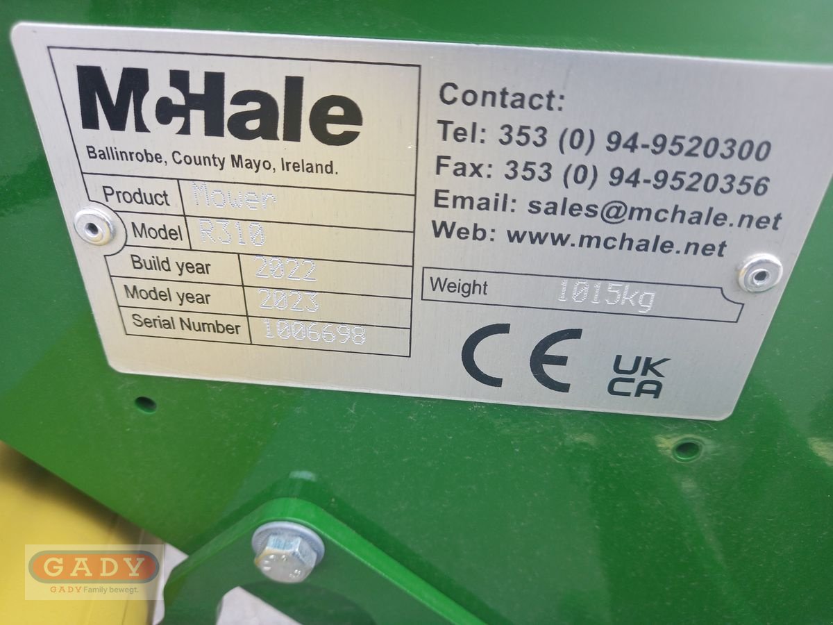 Mähwerk typu McHale R310NC MÄHWERK, Neumaschine w Lebring (Zdjęcie 13)