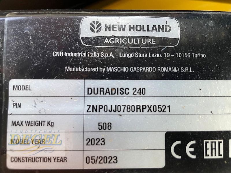 Mähwerk del tipo New Holland Duradisc240, Neumaschine en Feilitzsch (Imagen 7)