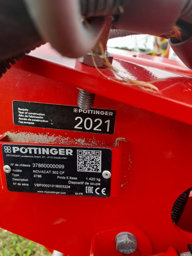 Mähwerk Türe ait Pöttinger 302 crossflow, Gebrauchtmaschine içinde Neufchâtel-en-Bray (resim 8)