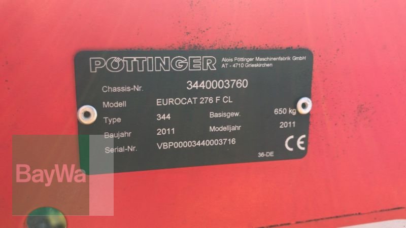 Mähwerk za tip Pöttinger EUROCAT 276 F CLASSIC, Gebrauchtmaschine u Mindelheim (Slika 12)