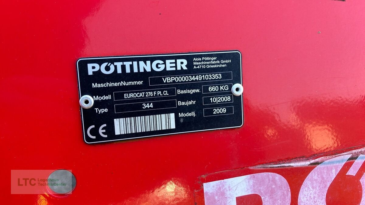 Mähwerk za tip Pöttinger Eurocat 276 F PL CL, Gebrauchtmaschine u Redlham (Slika 11)