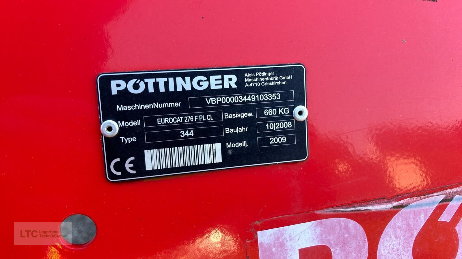 Mähwerk a típus Pöttinger Eurocat 276 F PL CL, Gebrauchtmaschine ekkor: Redlham (Kép 11)