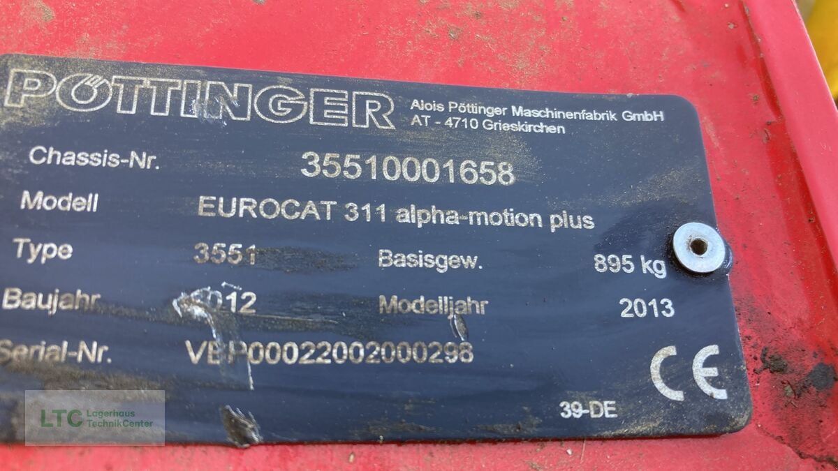 Mähwerk tip Pöttinger Eurocat 311 Alphamotion Plus, Gebrauchtmaschine in Redlham (Poză 8)