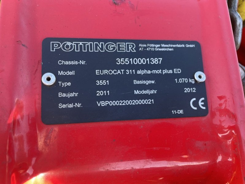 Mähwerk tip Pöttinger Eurocat 311 ED Fronttrommelmähwerk, Gebrauchtmaschine in Chur (Poză 3)