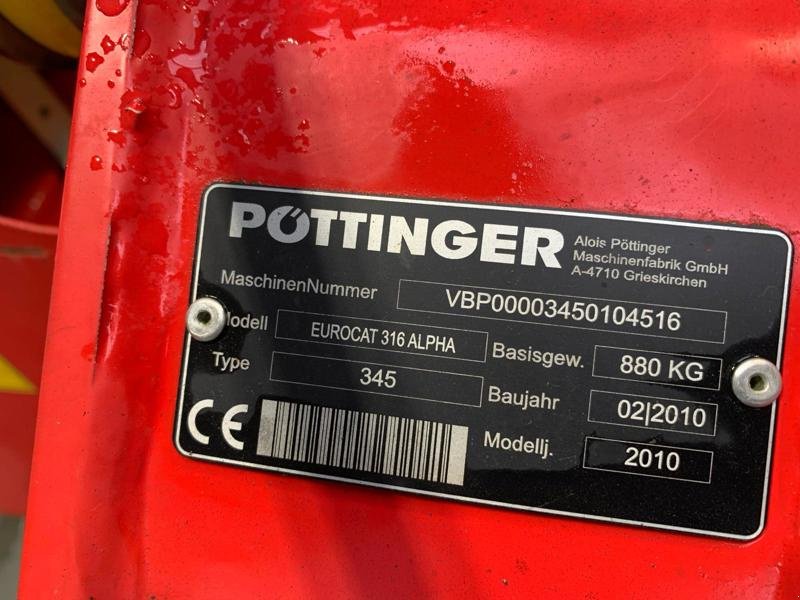 Mähwerk tip Pöttinger Eurocat 316, Gebrauchtmaschine in Etziken (Poză 4)