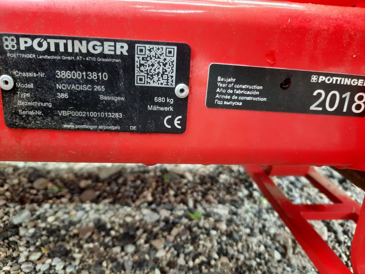 Mähwerk van het type Pöttinger Nova Disc 265, Gebrauchtmaschine in Berndorf (Foto 8)