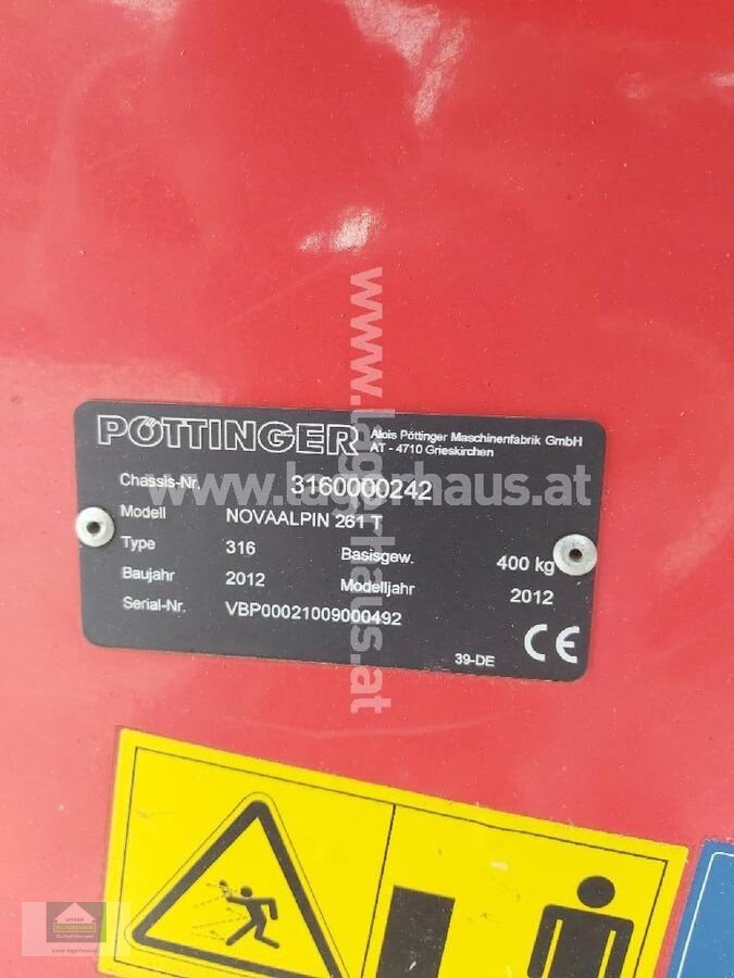 Mähwerk tip Pöttinger NOVAALPIN 261 T, Gebrauchtmaschine in Klagenfurt (Poză 3)